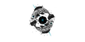 símbolo produtora do signo de peixes